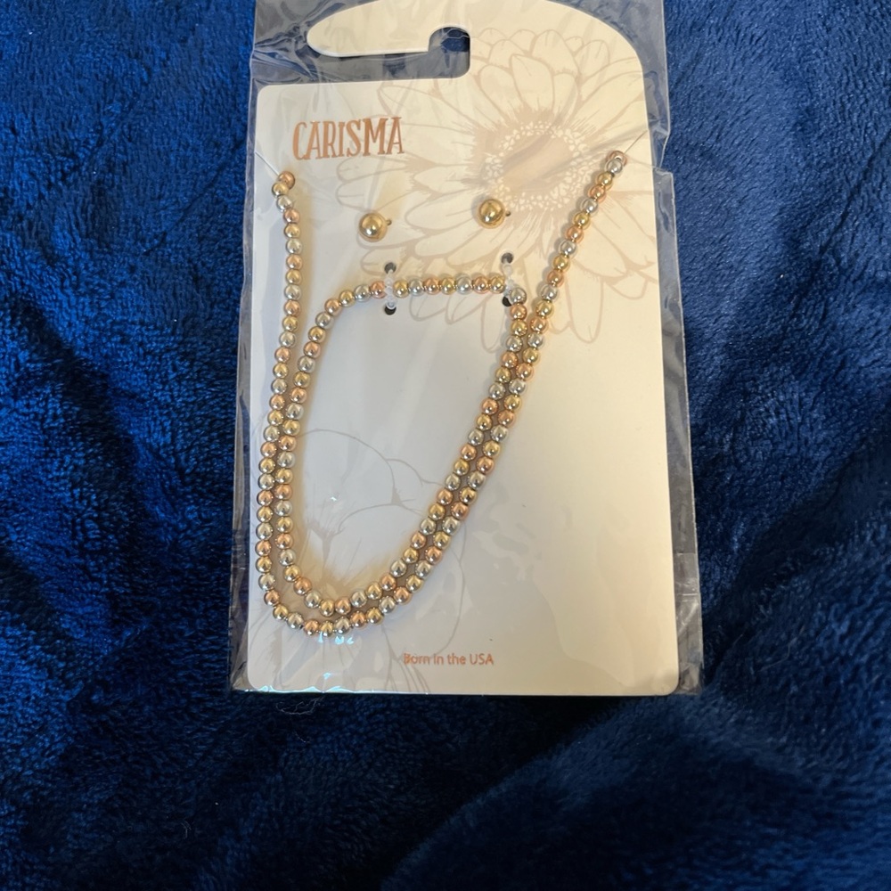 Charisma Gold and Silver Necklace Set